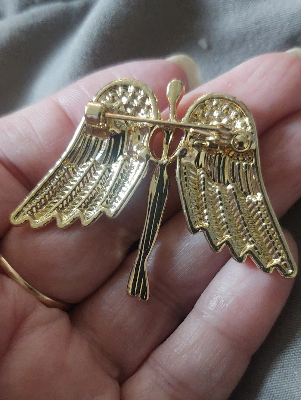 Golden Angel Brooch